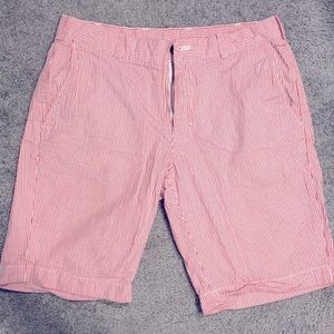 Brooks Brothers Seersucker Khaki Shorts